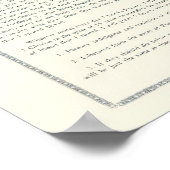 イエス・キリストの唯一の真の手紙のポスター ポスター (角)