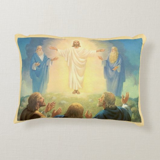 イエス・キリストの変容、ヴィンテージ宗教 アクセントクッション (裏面)