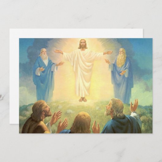 イエス・キリストの変容、ヴィンテージ宗教 招待状 (正面/裏面)