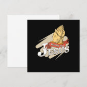 イエス・キリストの宗教  神  信仰 祈り ギフト 招待状 (正面/裏面)