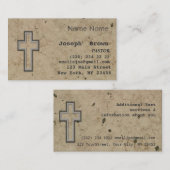 イエス・キリストの専門のキリスト教の十字の宗教 名刺 (正面/裏面)