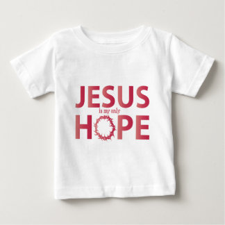 イエス・キリストの希望のサケの勾配 ベビーTシャツ
