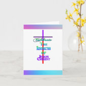 イエス・キリストの復活を祝う  イースター カード (黄色い花)