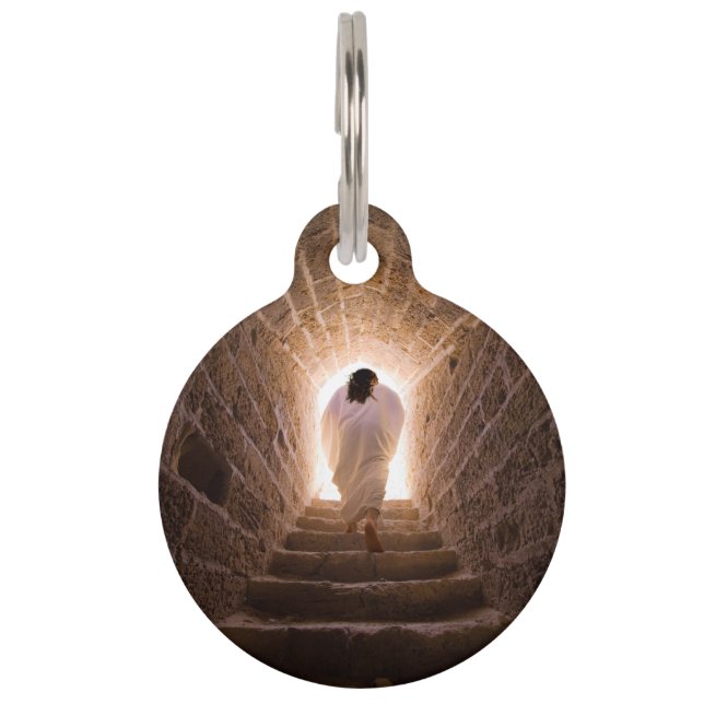 イエス・キリストの復活 ペット　ネームタグ (正面)