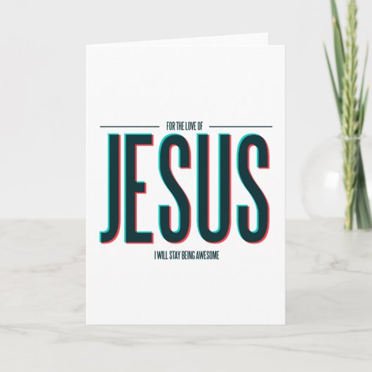 イエス・キリストの愛のため シーズンカード (正面)