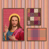 イエス・キリストの救世主:美しいヴィンテージのイエス・キリストのプリント ポスター