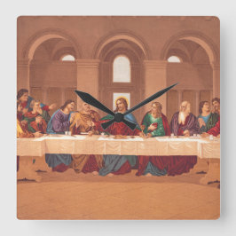 イエス・キリストの最後の晩餐 スクエア壁時計