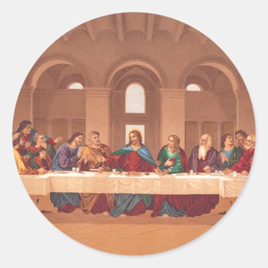 イエス・キリストの最後の晩餐 ラウンドシール (正面)