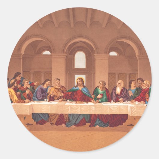 イエス・キリストの最後の晩餐 ラウンドシール (正面)