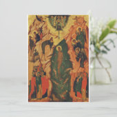 イエス・キリストの洗礼 ビザンティン・イコン 招待状 (スタンド正面)