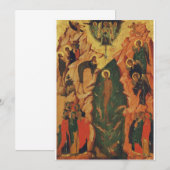 イエス・キリストの洗礼 ビザンティン・イコン 招待状 (正面/裏面)