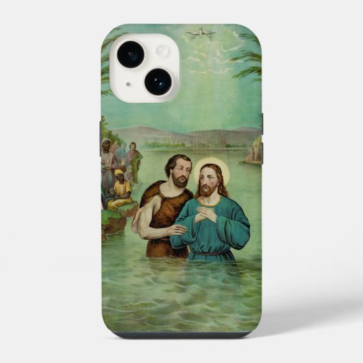 イエス・キリストの洗礼 iPhoneケース (裏面)