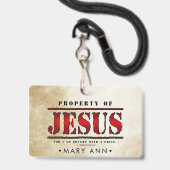イエス・キリストの特性 バッジ (ストラップ付き表面)