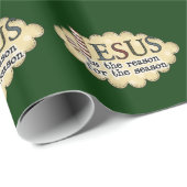 イエス・キリストの理由の季節のクリスマスのギフトの包装紙 ラッピングペーパー (ロールコーナー)