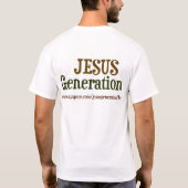 イエス・キリストの生成 Tシャツ (裏面)