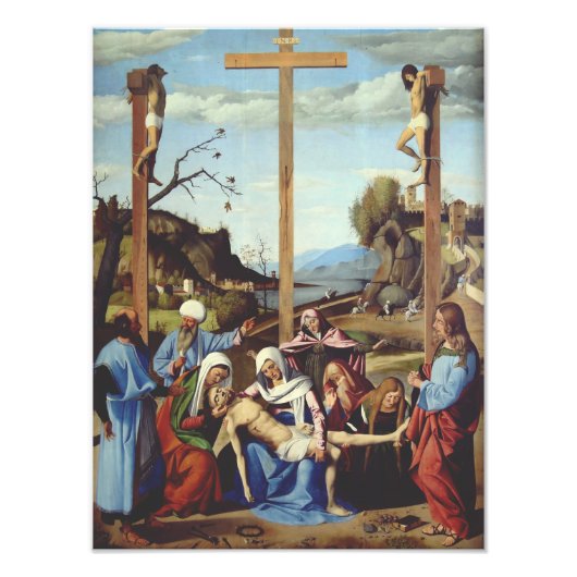 イエス・キリストの磔刑 イコン聖画アート フォトプリント (正面)