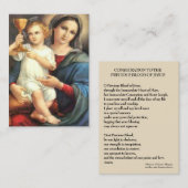 イエス・キリストの祈りの言葉の神聖化の大切な血 名刺 (正面/裏面)