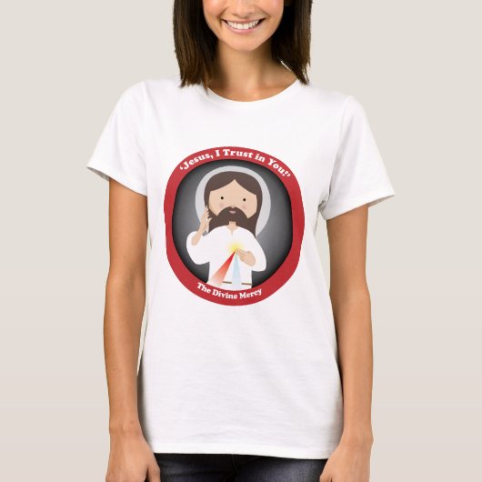 イエス・キリストの神の慈悲 Tシャツ (正面)