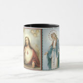 イエス・キリストの神聖なハートは母を賛美しました マグカップ (中央)
