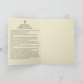 イエス・キリストの神聖なハートはSt Margaretメリーを約束します カード (内部)