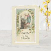 イエス・キリストの神聖なハートはSt Margaretメリーを約束します カード (黄色い花)