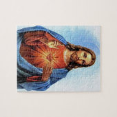 イエス・キリストの神聖なハート木製フレーム27カスタマイズ可能なPR ジグソーパズル (横)