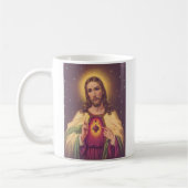 イエス・キリストの神聖なハート コーヒーマグカップ (左)