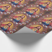 イエス・キリストの神聖なハート ラッピングペーパー (角)