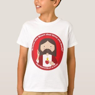 イエス・キリストの神聖なハート Tシャツ