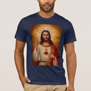 イエス・キリストの神聖なハート Tシャツ