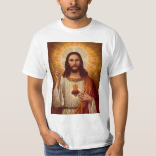 イエス・キリストの神聖なハート Tシャツ