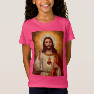 イエス・キリストの神聖なハート Tシャツ