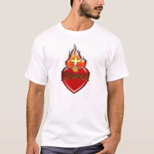 イエス・キリストの神聖なハート Tシャツ