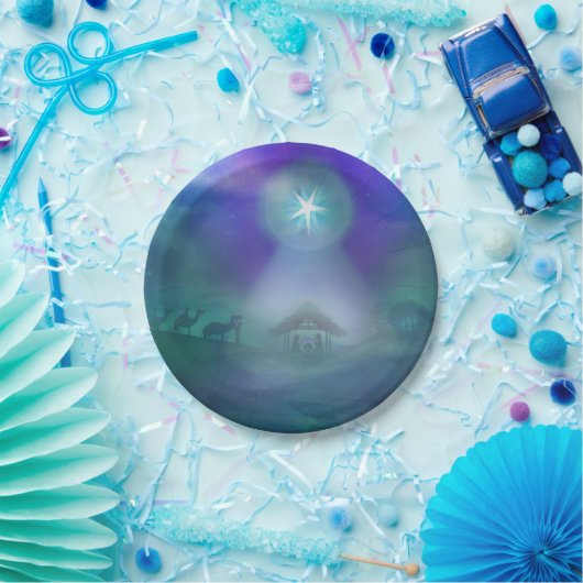 イエス・キリストの紙皿の誕生 ペーパープレート (パーティー)