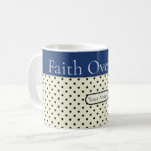 イエス・キリストの聖書の信仰を恐れる信仰 コーヒーマグカップ (正面左)