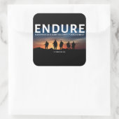 イエス・キリストの良き兵士としての硬さに耐える スクエアシール (バッグ)