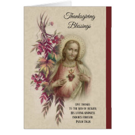 イエス・キリストの花の感謝祭の神聖なハート