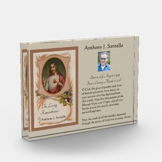 イエス・キリストの葬儀の記念の記憶- フォトブロック (左)