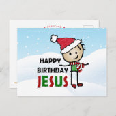 イエス・キリストの誕生日おめでとう ポストカード (正面/裏面)