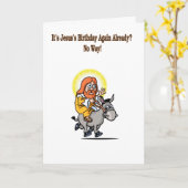 イエス・キリストの誕生日 カード (黄色い花)