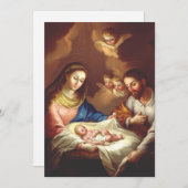 イエス・キリストの誕生 招待状 (正面/裏面)