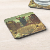 イエス・キリストの説教、モンテの丘、ヴィンテージ宗教 コースター (左側)