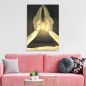 イエス・キリストの遺体に寄り添うヴィンテージの天使たち キャンバスプリント (インサイチュ (リビング))