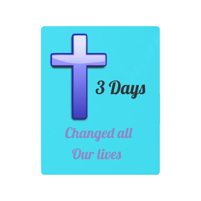 イエス・キリストの金属の壁の芸術 メタルプリント (正面)