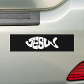 イエス・キリストの魚のステッカー バンパーステッカー (車上)