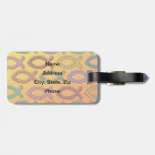 イエス・キリストの魚のデザイン ラゲッジタグ (裏面横)