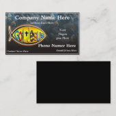 イエス・キリストの魚の名刺 名刺 (正面/裏面)