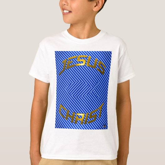 イエス・キリストの魚の目の錯覚 Tシャツ (正面)