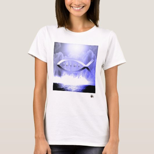 イエス・キリストの魚1 Tシャツ (正面)