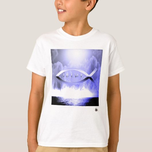 イエス・キリストの魚1 Tシャツ (正面)